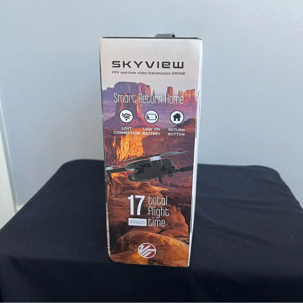 SkyView FPV 4K Camera Drone NWT | WiFi Live Video | 17 Min Flight